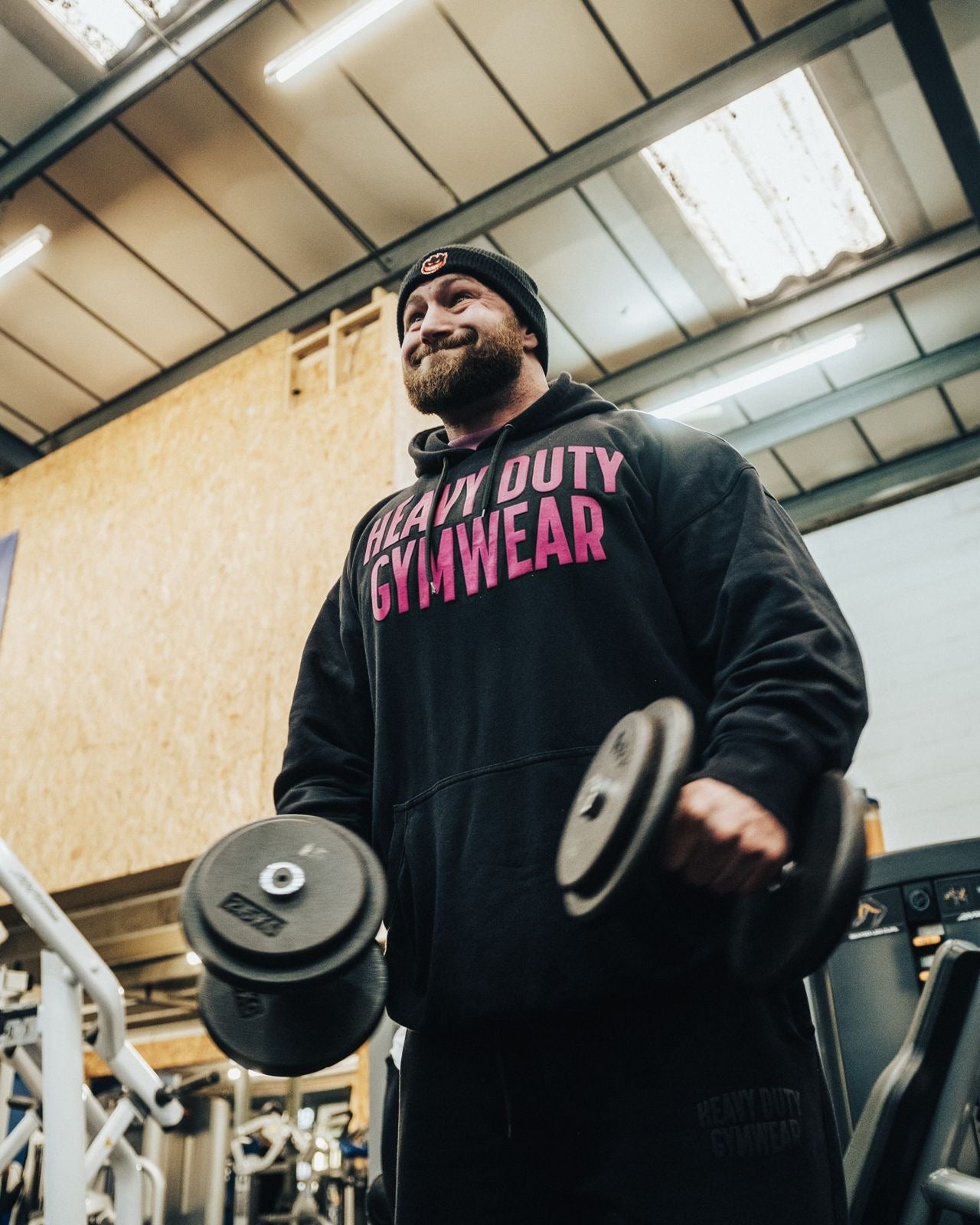 Pink on black Hoodie