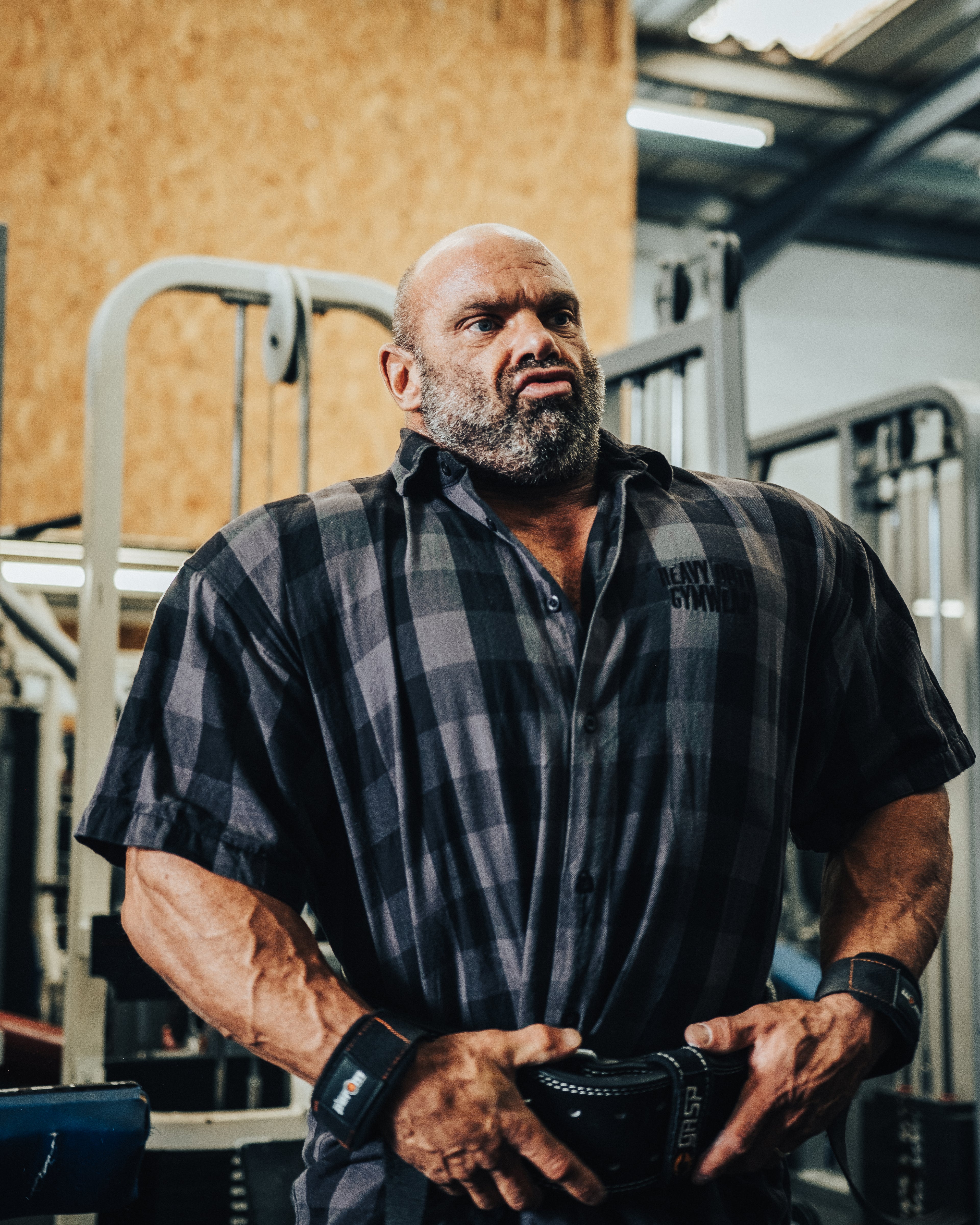 Black Check Training Shirt