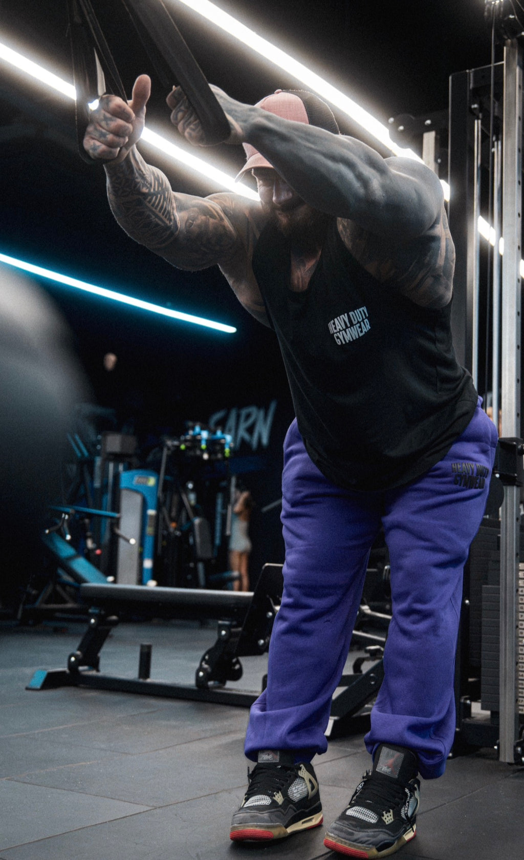 Purple Baggy Joggers