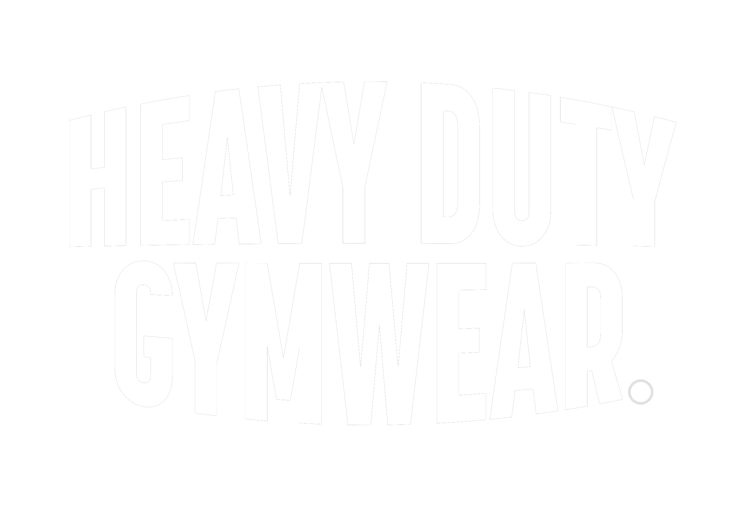 Heavy Duty Gymwear