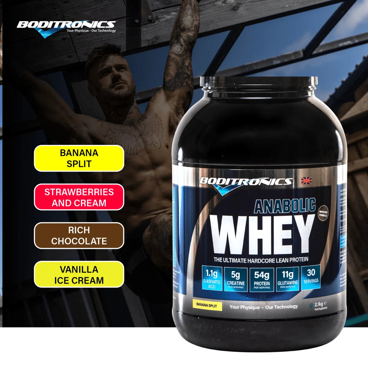 2.1kg Anabolic Whey - Boditronics